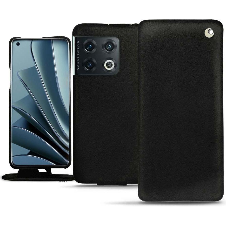 Noreve Lederschutzhülle vertikal (OnePlus 10 Pro), Smartphone Hülle, Schwarz