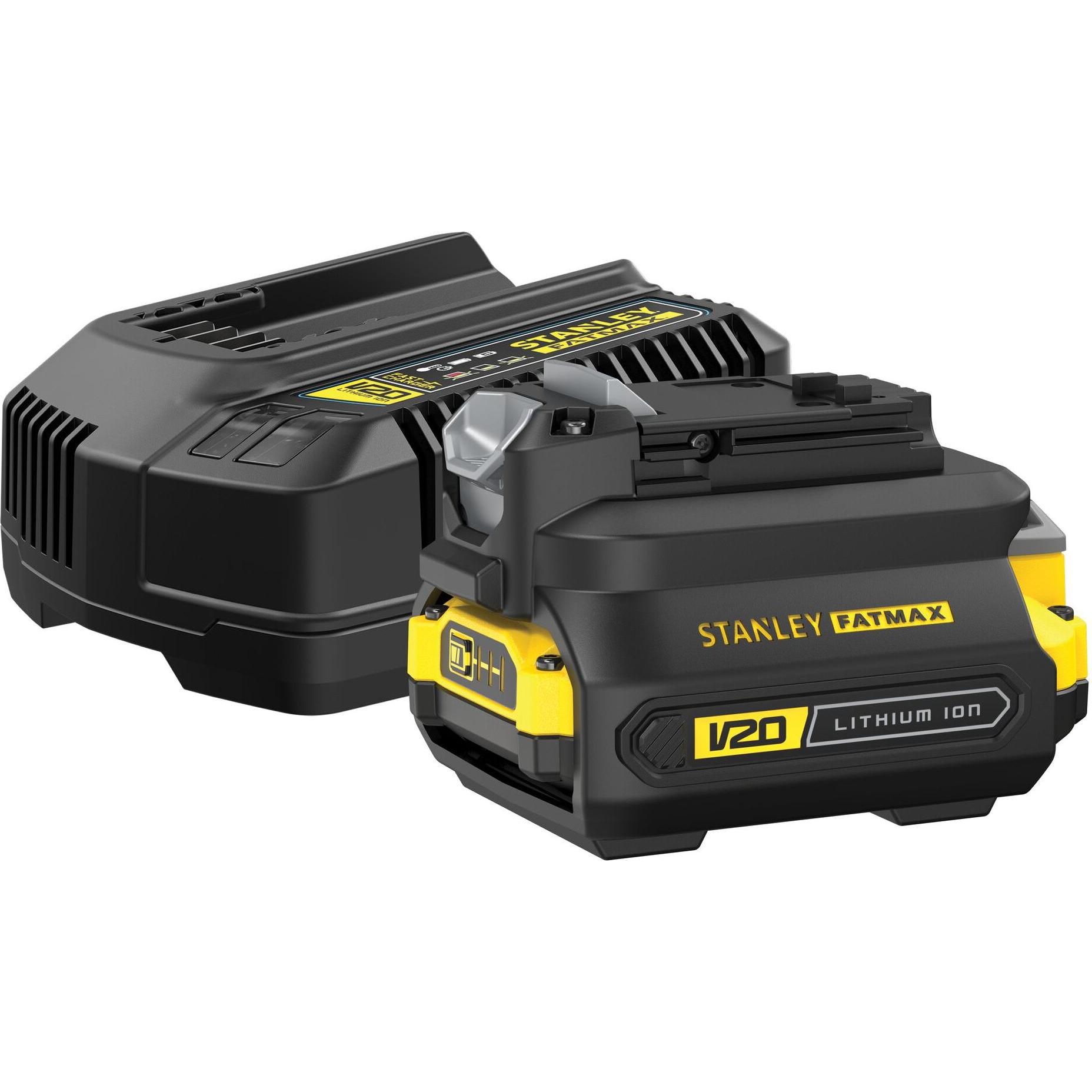 Stanley, Batteria + Caricatore, V20 / 18Li adattatore Starter Kit (18 V)