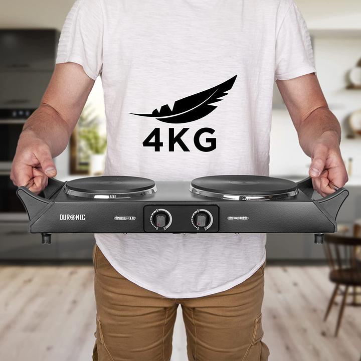 Produktbild Duronic elektrische Doppelkochplatte HP2 BK