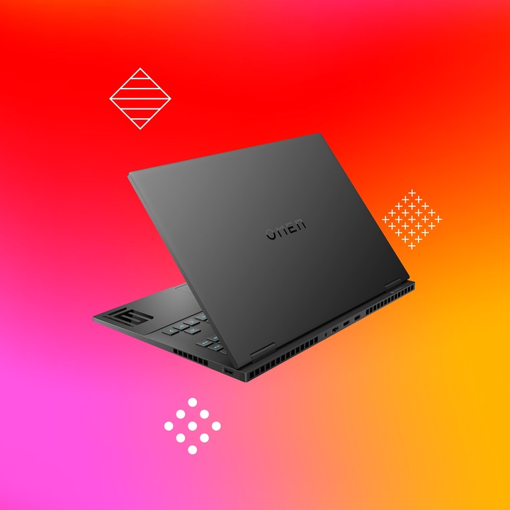 Actual product image HP OMEN 16-wf1473ng 16.1" FHD 165Hz i7-14700HX 16GB/512GB SSD RTX4060 Windows 11 (16.10", Intel Core i7-14700HX, 16 GB, 512 GB, DE)