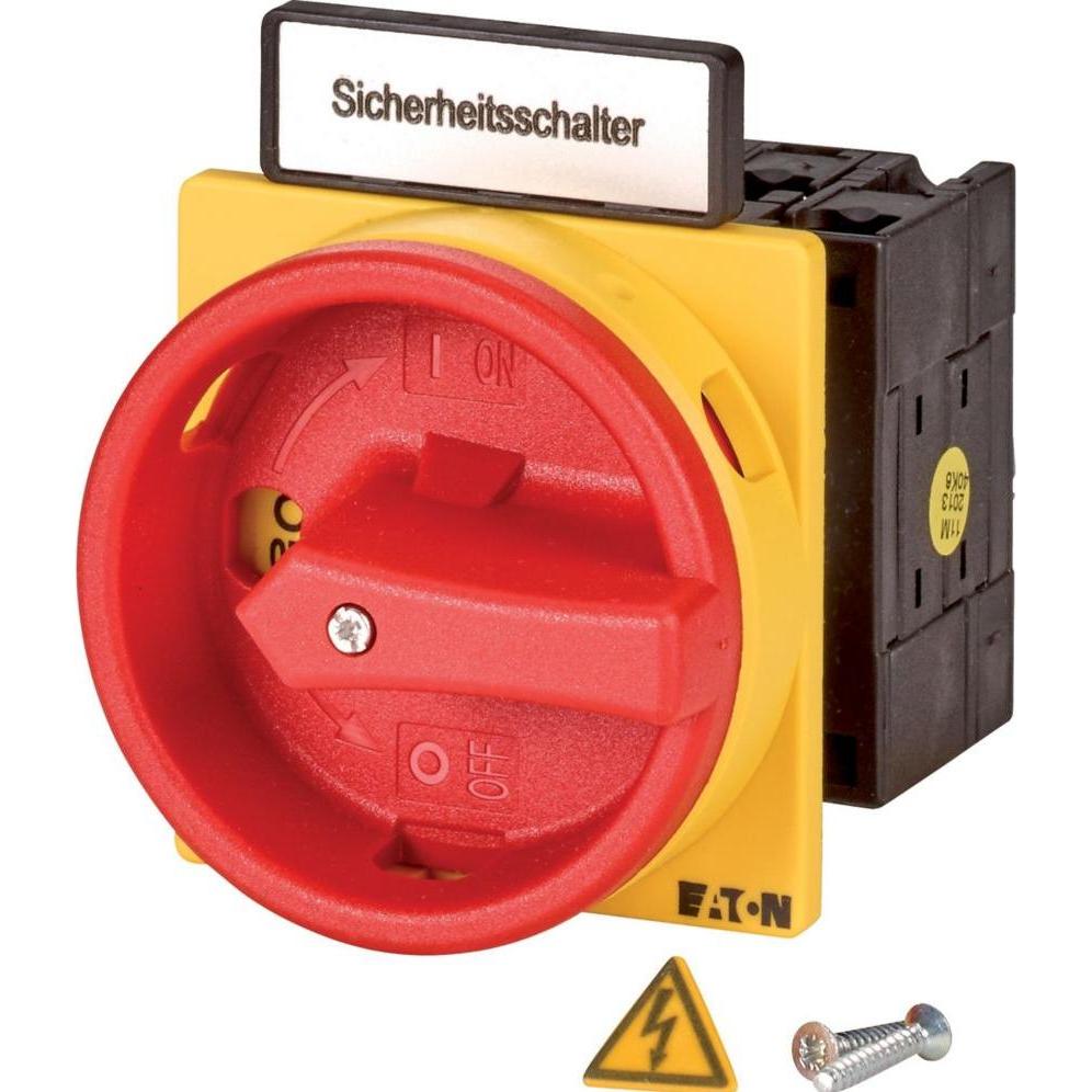 Eaton, Systemstromversorgung, Sicherheitsschalter SUVA, T3, 32 A, Einbau, 2 Schliesser, 2 Öffner, NOT-AUS-Funktion, mit ...