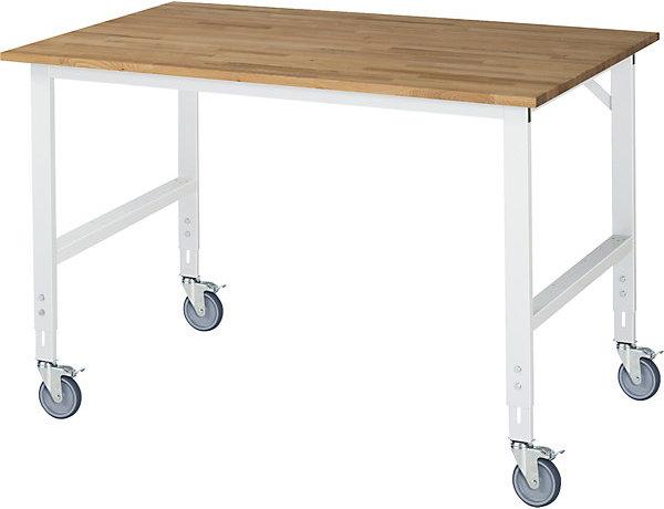 Immagine prodotto RAU Banco da lavoro mobile, telaio 60 x 30 mm, pannello largh. x prof. 1500 x 1000 (100 cm, 150 cm)