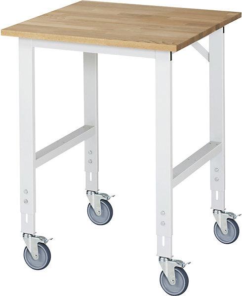 Immagine prodotto RAU Banco da lavoro mobile, telaio 60 x 30 mm, pannello largh. x prof. 750 x 800 mm (80 cm, 75 cm)
