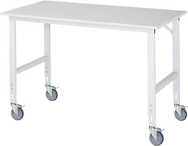 Immagine prodotto RAU Banco da lavoro mobile, telaio 60 x 30 mm, pannello largh. x prof. 1500 x 800 mm (80 cm, 150 cm)