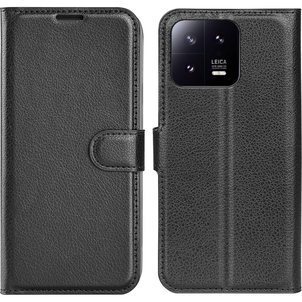 Screenguard Xiaomi 13 Leather Guard Lederhülle (Xiaomi 13), Smartphone Hülle, Schwarz