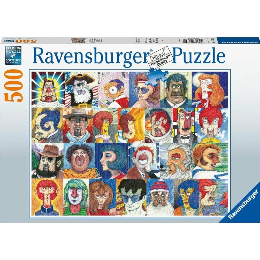Ravensburger 500 Stk. - Gesichter (500 Teile)