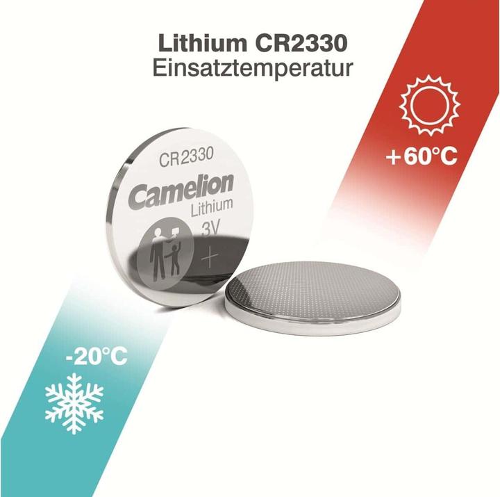 Actual product image Camelion CR2330C 13001330 Lithium button cells 3 Volt CR2330/ 1 piece 167158 (1 pcs., CR2330, 265 mAh)