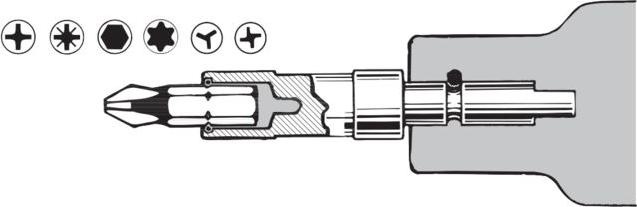 Produktbild Wera 887/4 Ring Rapidaptor (1/4")