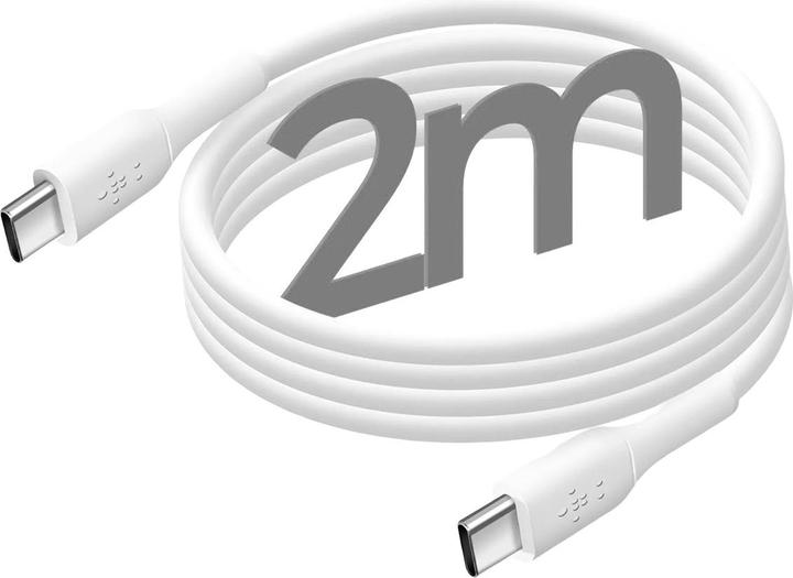 Actual product image Belkin Dual USB-C GaN Ladegerät mit Power Deliver und PPS Technologie inkl. 2 Meter USB-C Kabel (65 W)