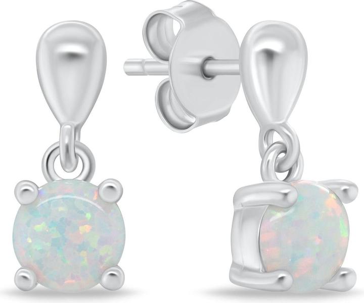 Immagine prodotto Brilio Silver - Silver earrings with white opals EA1137W