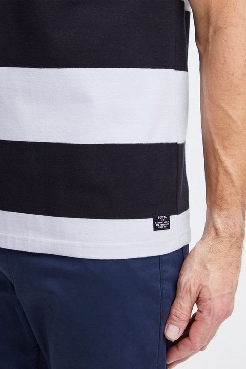 Produktbild FQ1924 FQTom SS stripe tee w logo print 21900645 (XXL)