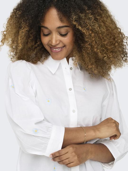 Immagine prodotto Only Colletto camicia Box fit Polsini con bottone Taglio manica voluminoso Camicia Camicia Camicia (L)