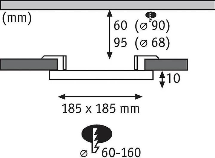 Produktbild Paulmann Einbaupanel Veluna VariFit (1600 lm)