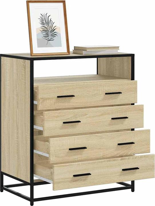 Actual product image VidaXL Sonoma oak drawer unit 70x41x83.5 cm wood-based material