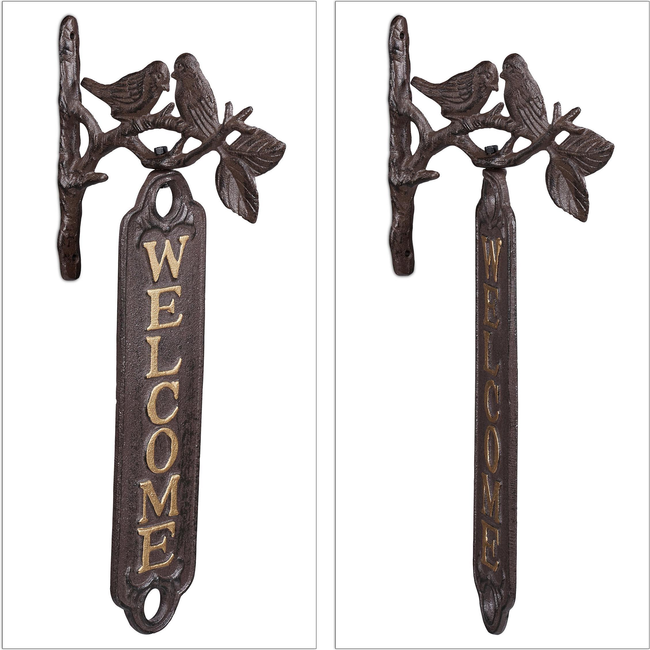 Thumbnail - Relaxdays, Hausnummer + Türschild, Welcome Schild