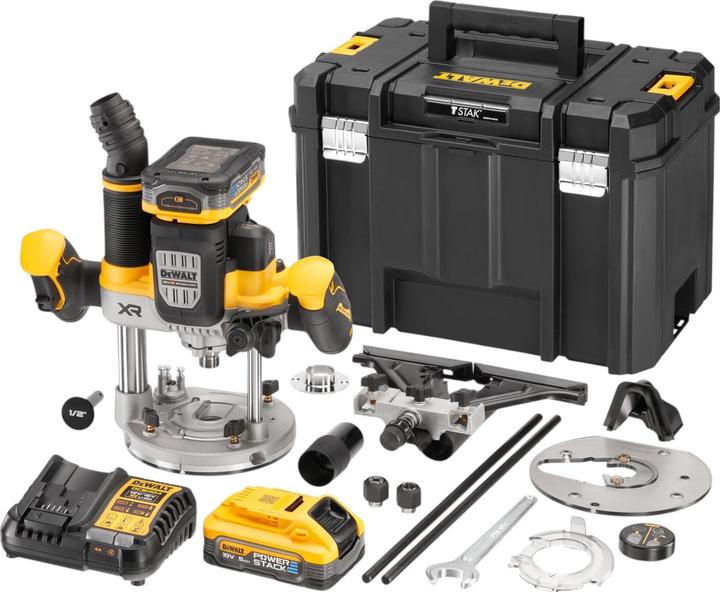 DeWalt 18V XR milling machine 12mm 1/2inch. 2x5AH hp