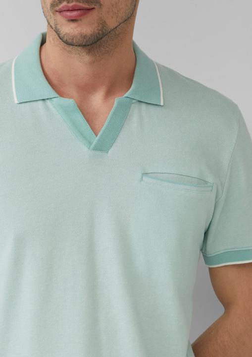 Image du produit S.Oliver Polo-Shirt Poloshirt aus zweifarbigem Piqué mit Brusttasche (3XL)