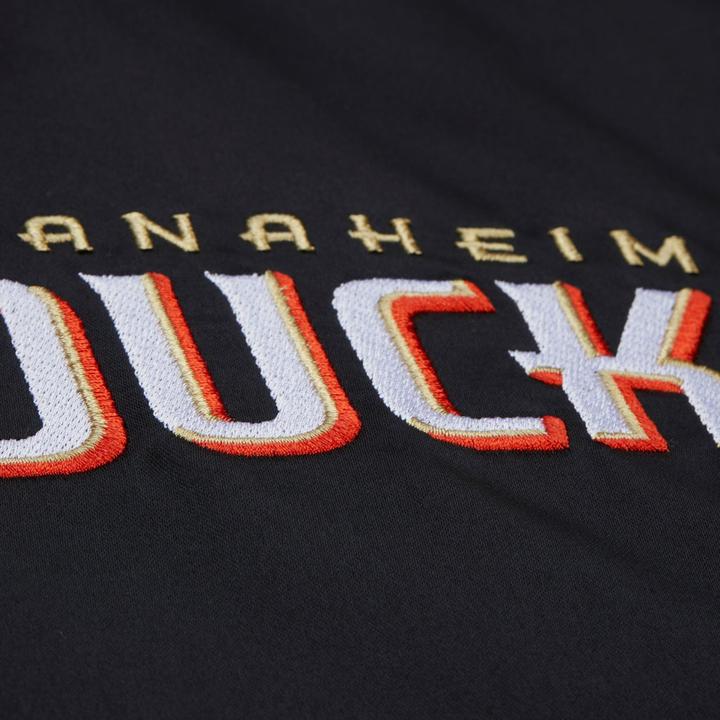 Actual product image Mitchell & Ness M&N Heavyweight Satin Jacke NHL Anaheim Ducks - M (M)