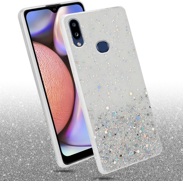 Actual product image Cadorabo TPU cover sparkling glitter (Samsung Galaxy A10s, Samsung Galaxy M01s)