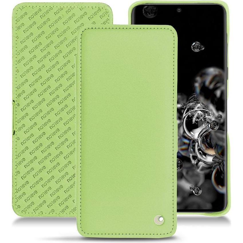 Noreve Lederschutzhülle horizontal (Samsung Galaxy S20 Ultra 5G), Smartphone Hülle, Grün