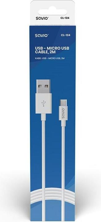 Image du produit Savio USB A-Micro B USB (2 m, USB 2.0)