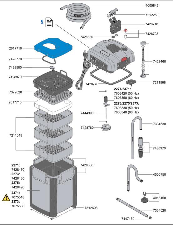 Produktbild Eheim Aussenfilter Professionel 4+ (350 l, Aussenfilter, Süsswasser, Salzwasser)