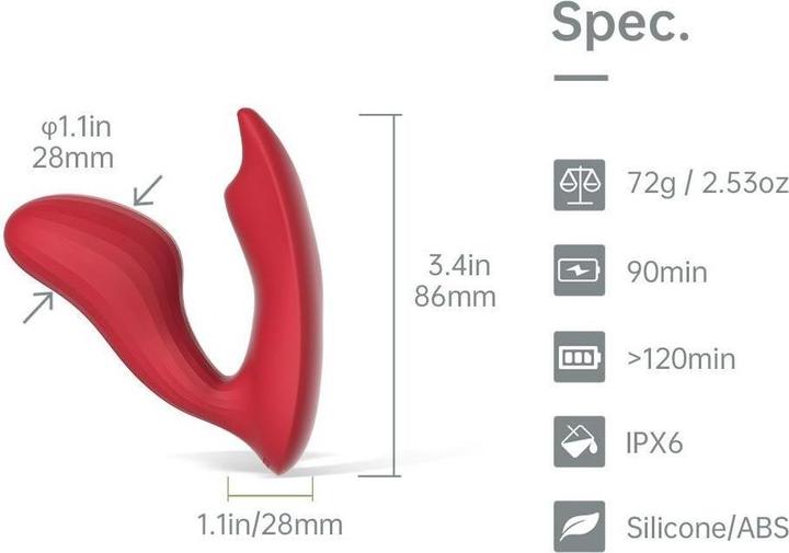 Actual product image Magic Motion Umi Smart Wearable Dual Motor Vibrator