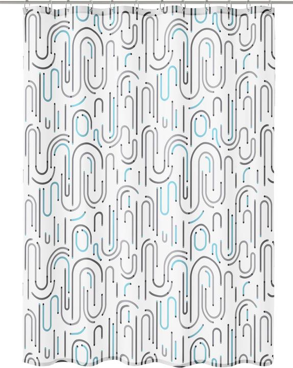 Kleine Wolke Shower curtain Vision 180 x 200 cm, multicoloured (180 x 200 cm)
