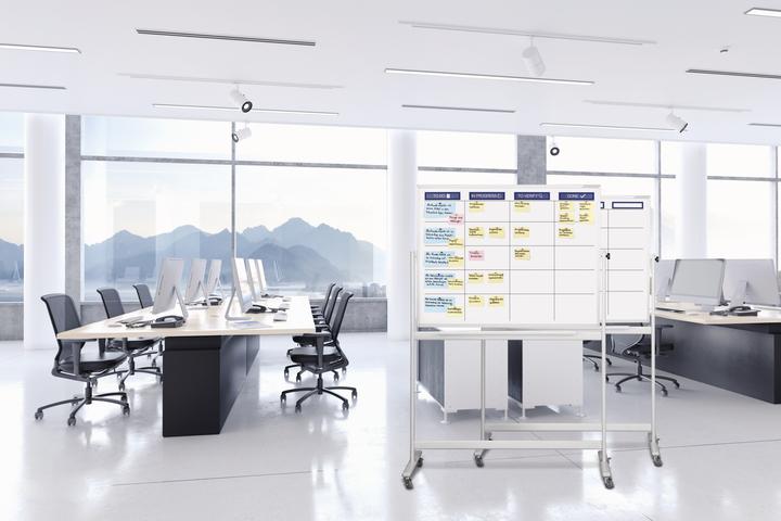 Image du produit Magnetoplan SCRUM BOARD - Kit standard de tableau blanc (1200 x 900 mm)