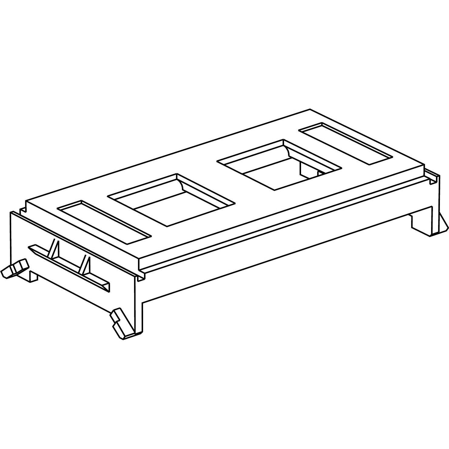 Schneider Electric Zentralplatte Schriftfeld f Alcatel Modular Jack 8-polig weiss RAL9016 Typ:CYB-DP 5971742, Netzwerk Z...