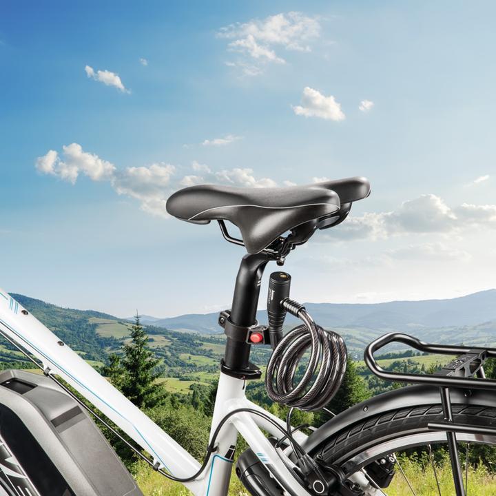 Produktbild Hama Fahrrad-Spiralkabelschloss, 120 cm, Schwarz (120 cm)