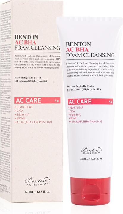 Actual product image Benton AC BHA foam cleansing (Cleansing Foam, 120 ml)