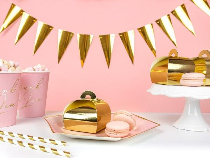 Produktbild Partydeco Geschenkschachteln Golden (10 Stk.)