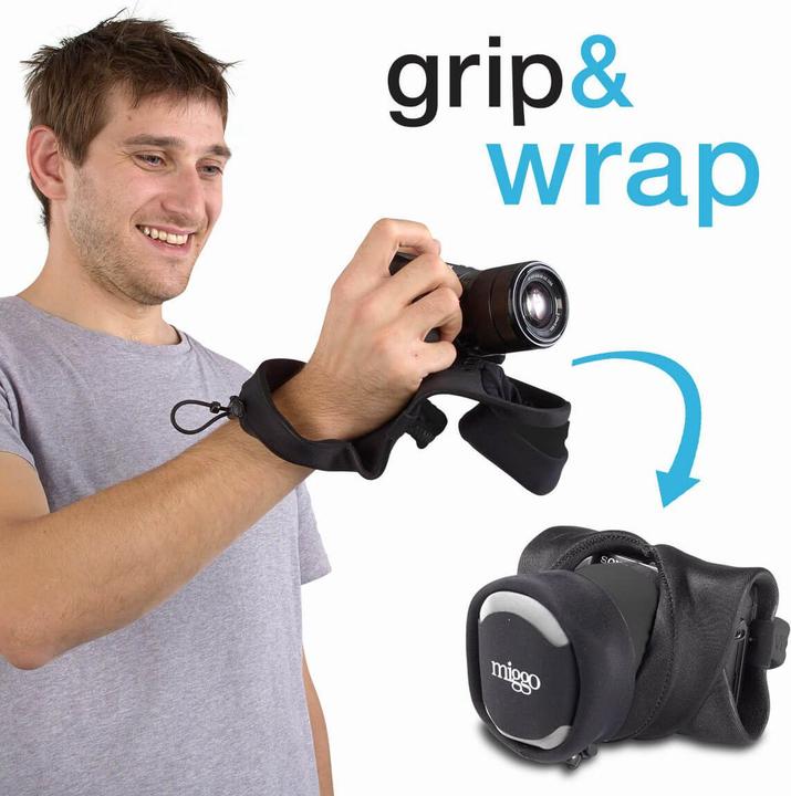 Actual product image miggo Grip & Wrap, Digital camera, Spandex, Neoprene, Black, CSC, 30 cm, 140 mm