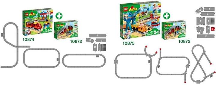 Actual product image LEGO Railway bridge and rails (10872)