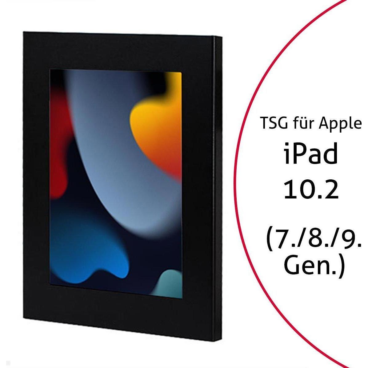 TabLines TSG069B Custodia protettiva per tablet Apple iPad 10.2 (7°/8°/9° gen.), nero, Supporto per tablet, Nero