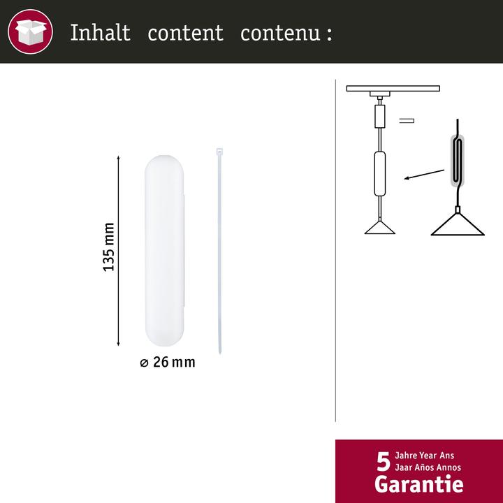 Actual product image Paulmann URail cable sheath for pendant