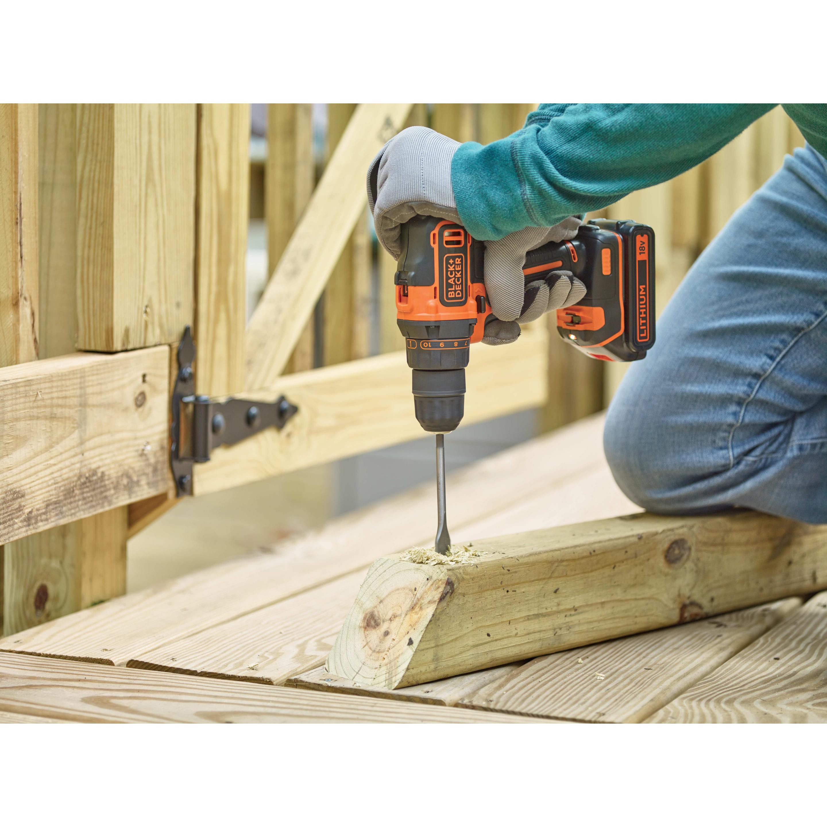 Thumbnail - Black & Decker, Bohrmaschine + Akkuschrauber, BDCDD186B Bohrschrauber (Akkubetrieb)