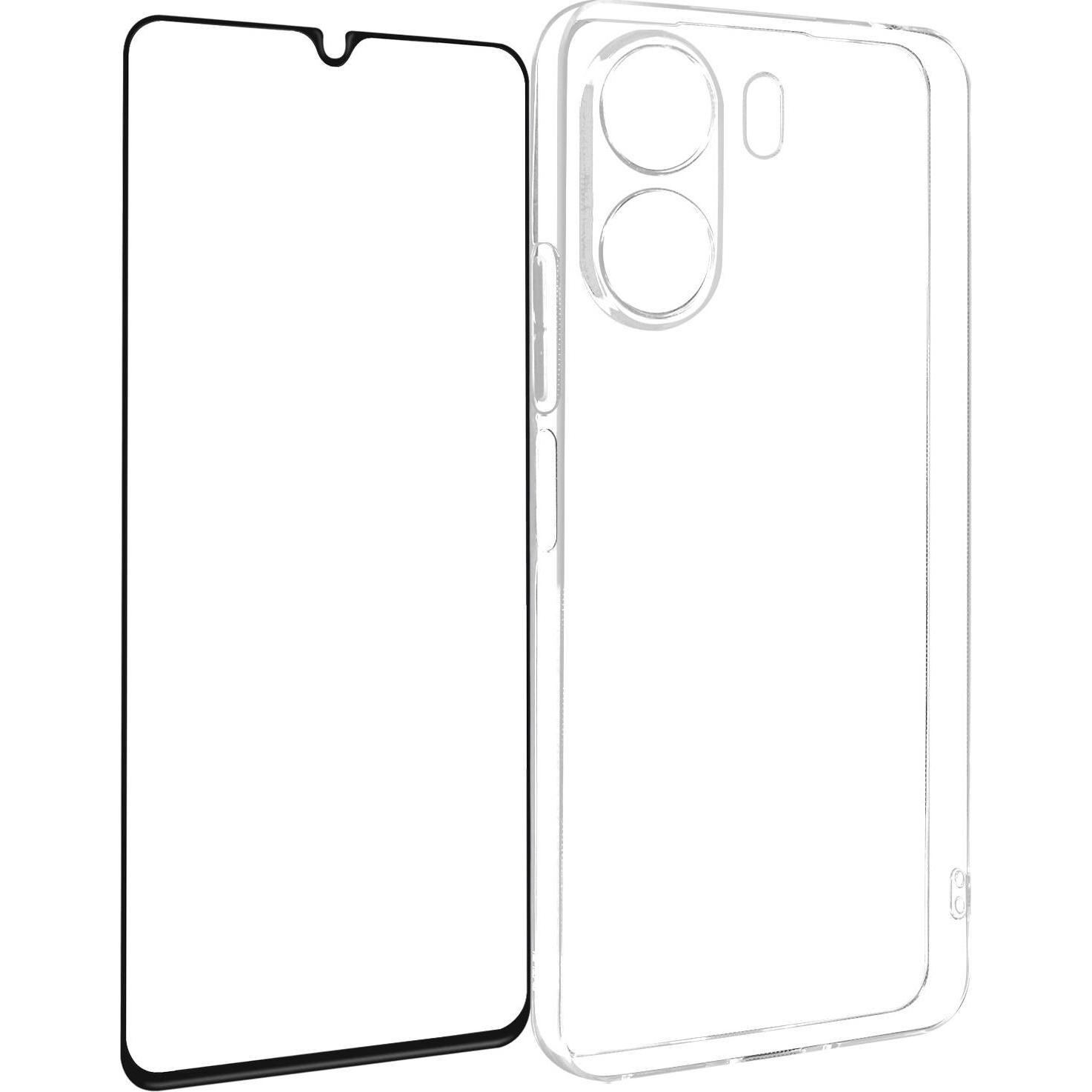 Avizar 360 Schutz, Folie und Hülle Series (Xiaomi Redmi 13C), Smartphone Hülle, Schwarz