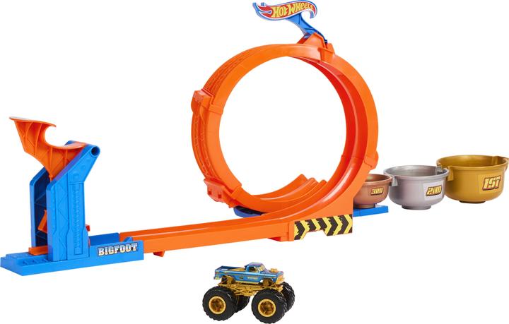 Actual product image Hot Wheels Monster Trucks 2-in-1 Loop & Flip Challenge