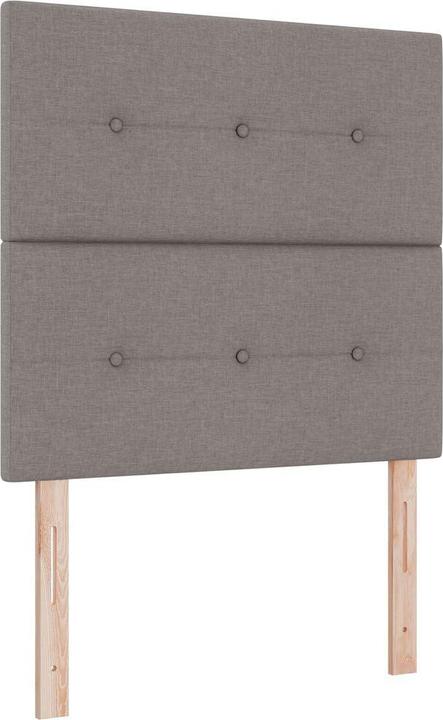 Produktbild VidaXL Boxspringbett mit Matratze Taupe Kleines Doppelbett Stoff (120 x 190 cm)