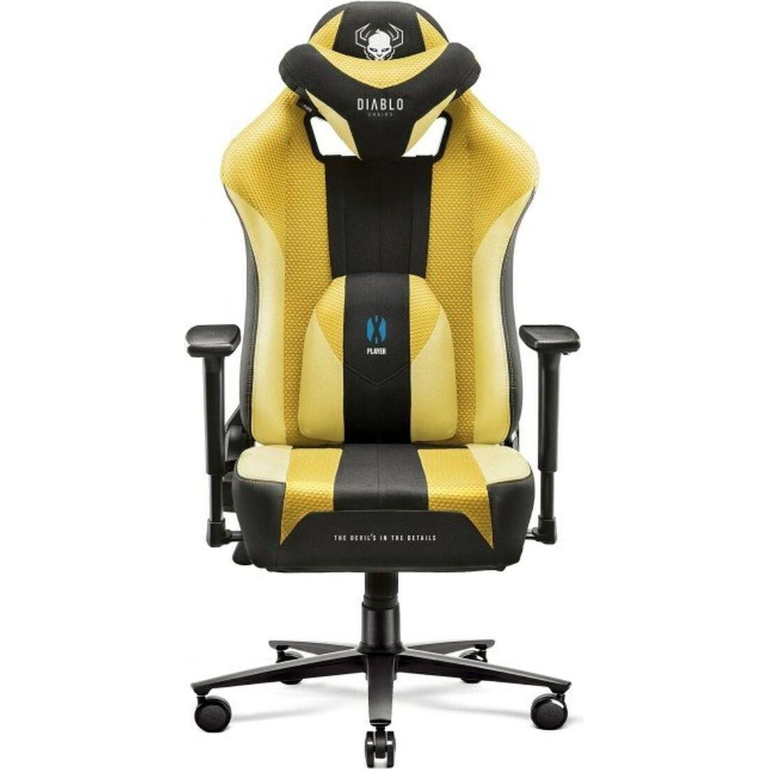 Diablo X-Player 2.0 King Dark Sunflower, Gaming Stuhl, Gelb, Schwarz