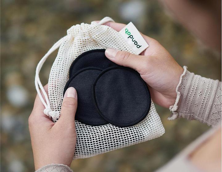 Actual product image Pandoo Makeup remover pad Bio-BW 10s schw.