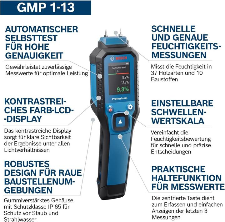 Actual product image Bosch Professional Feuchtemessgerät GMP 1-13