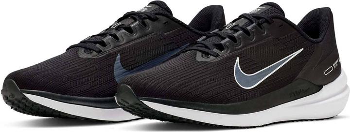 Actual product image Nike Air Winflo 9 Men "s Road R BLACK/WHITE-DK SMOKE GREY Size: 9 (42.5)