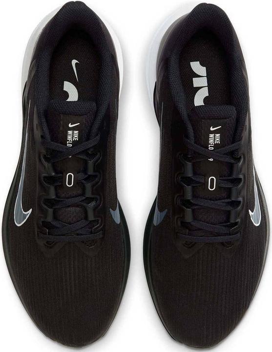 Actual product image Nike Air Winflo 9 Men "s Road R BLACK/WHITE-DK SMOKE GREY Size: 9 (42.5)