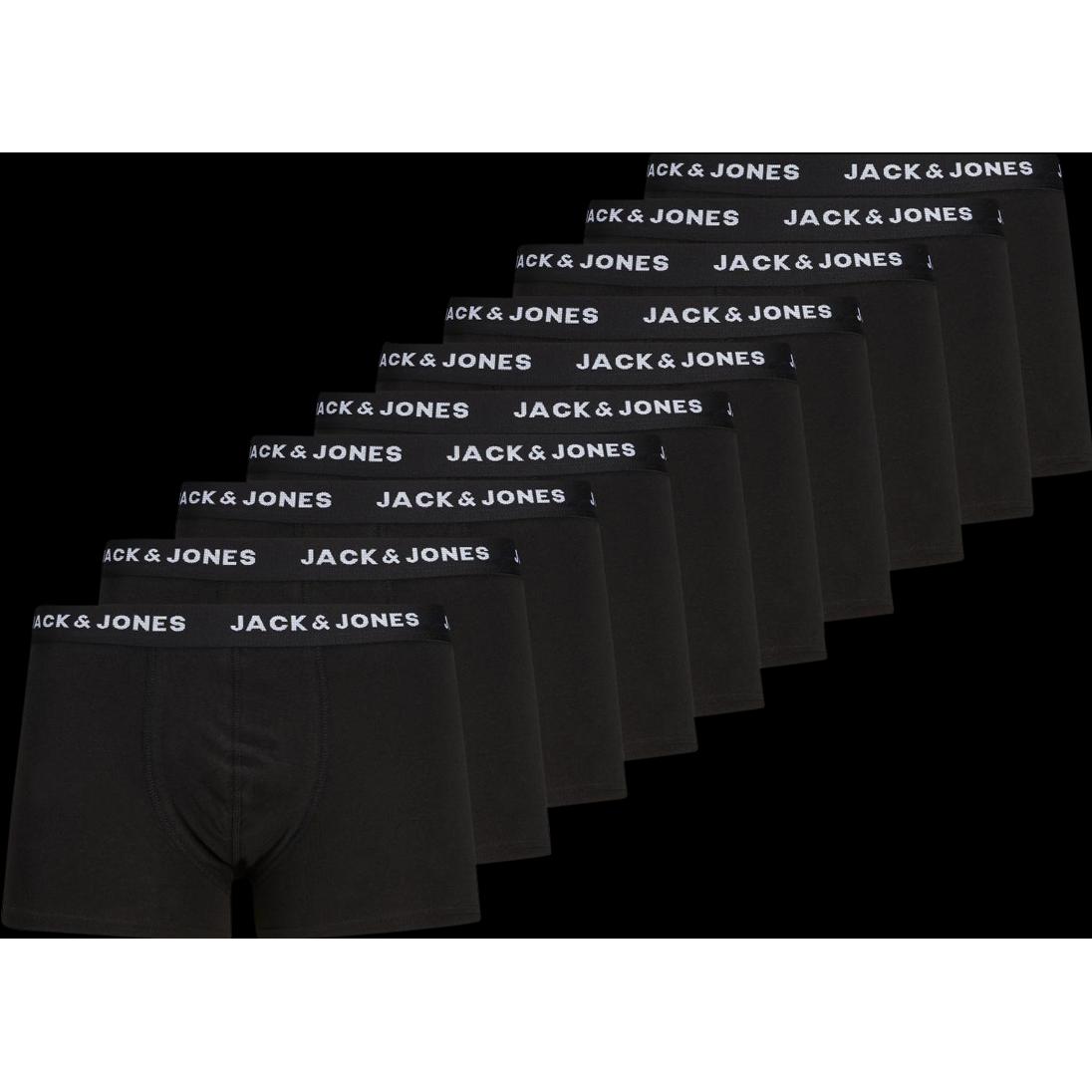 Thumbnail - Jack & Jones, Herren, Unterhosen, Solid, Schwarz, (XXL, 10er Pack)