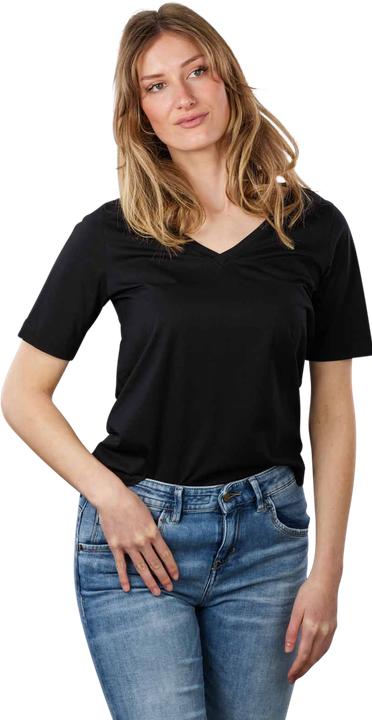 Actual product image Drykorn Jersey Jacina T-Shirt V-Neck Black (S)