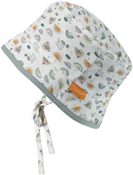 Immagine prodotto Sterntaler Cappello da sole con protezione per il collo verde pietra arcobaleno taglia 49 (49)