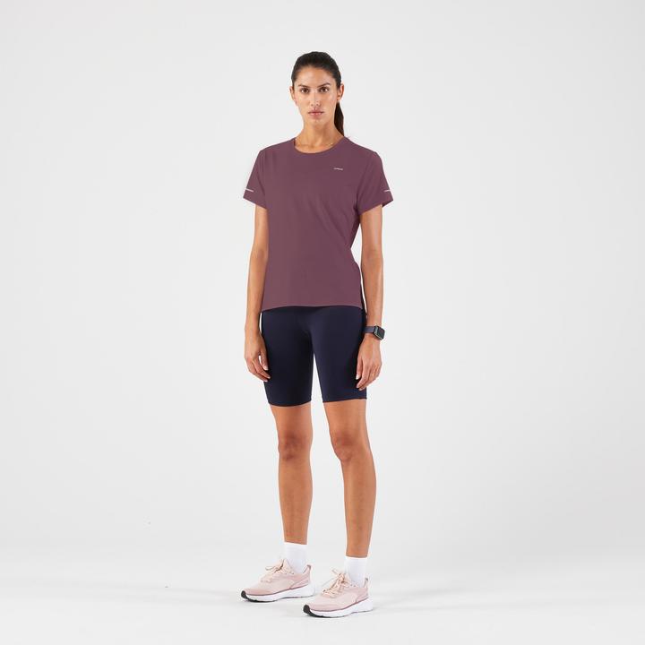 Actual product image Kiprun Laufshirt kurzarm Damen atmungsaktiv - Run 500 Dry bordeaux (XS)